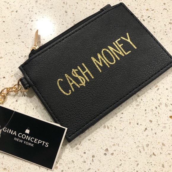 gina concepts Handbags - Wallet card holder black zipper bag NWT Ladies Sm.
